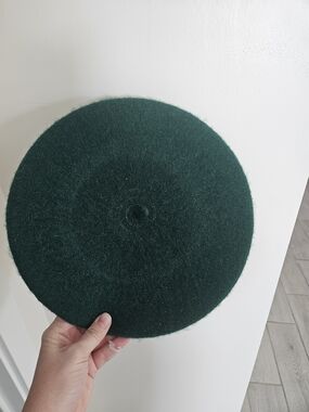 Dark Green Classic Wool Beret